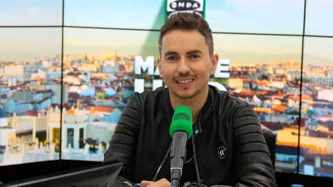 Jorge Lorenzo en los estudios de Onda Cero El piloto de Moto GP, Jorge Lorenzo, en los estudios de Onda Cero