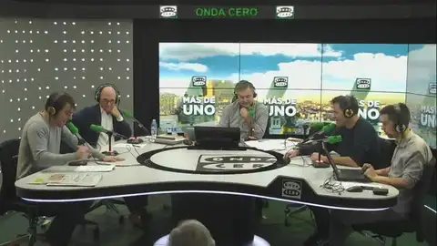 Los componentes de La España que Madruga, Rafa Latorre, Carlos Rodríguez Braun, Carlos Alsina y Rubén Amón Los componentes de La España que Madruga, Rafa Latorre, Carlos Rodríguez Braun, Carlos Alsina y Rubén Amón