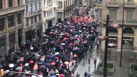Manifestaci&oacute;n en Barcelona por unas pensiones dignas