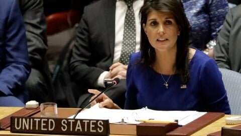 La embajadora de EEUU en la ONU, Nikki Haley