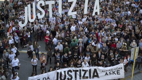 Manifestaci&oacute;n en favor de los ocho j&oacute;venes de Alsasua detenidos