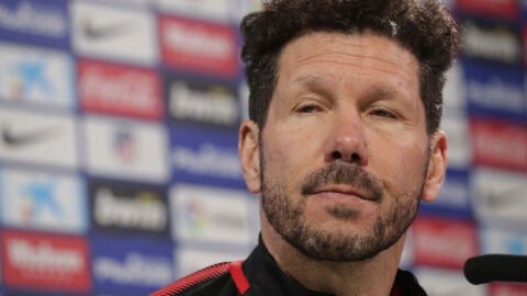 Diego Simeone, en rueda de prensa