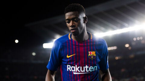 Dembel&eacute;, con el Barcelona