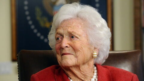 La exprimera dama de EEUU, Barbara Bush. 