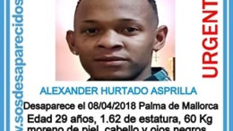 Cartel del hombre desaparecido en Palma
