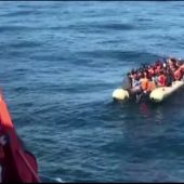 Rescatados 84 inmigrantes de tres pateras en el mar de Alborán