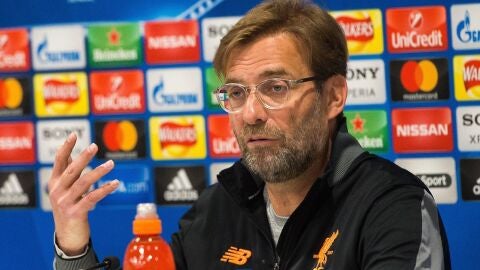 Klopp, durante una rueda de prensa