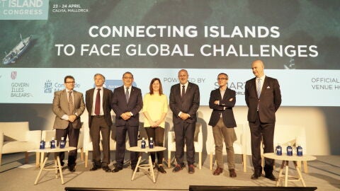 Las principales autoridades de Baleares durante la inauguraci&oacute;n del Smart Island World Congress