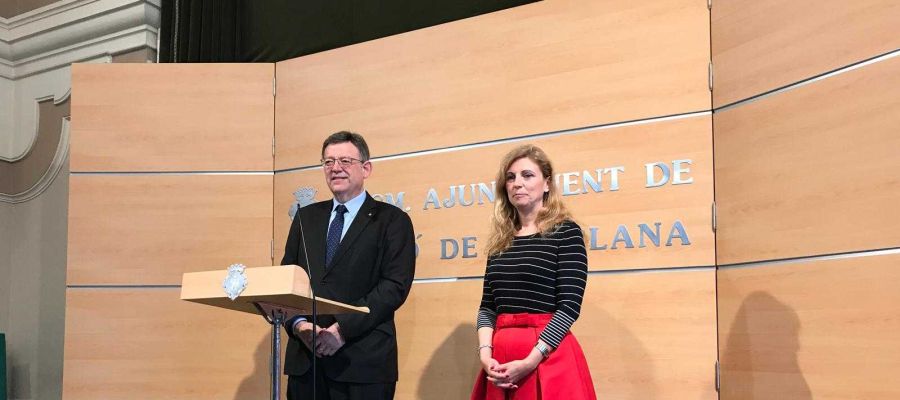 El presidente de la Generalitat, Ximo Puig, y la alcaldesa de Castellón, Amparo Marco, tras la reunión mantenida para conocer las conclusiones del viaje de Puig a China y Japón. El presidente de la Generalitat, Ximo Puig, y la alcaldesa de Castellón, Amparo Marco, tras la reunión mantenida para conocer las conclusiones del viaje de Puig a China y Japón.