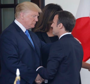 Donald Trump y Emmanuel Macron Donald Trump y Emmanuel Macron