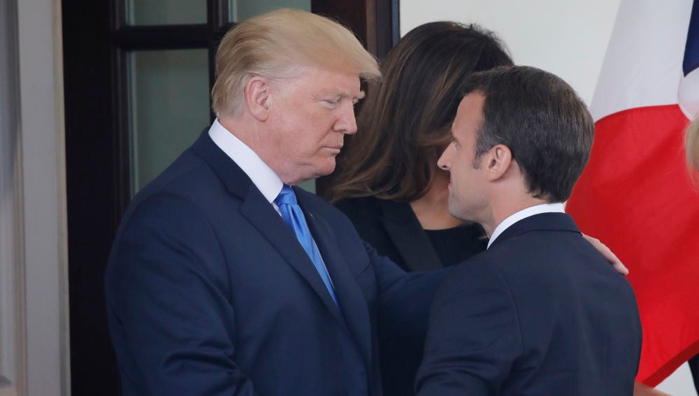 Donald Trump y Emmanuel Macron