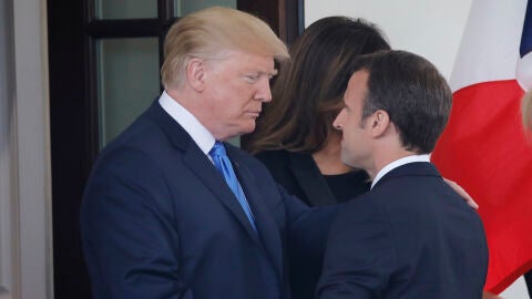 Donald Trump y Emmanuel Macron