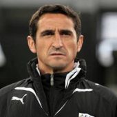 El entrenador del AEK, Manolo Jiménez. 