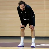 Sergio Llull en pleno entrenamiento Sergio Llull en pleno entrenamiento
