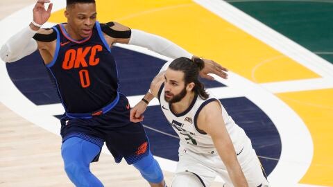 Ricky Rubio, ante Westbrook