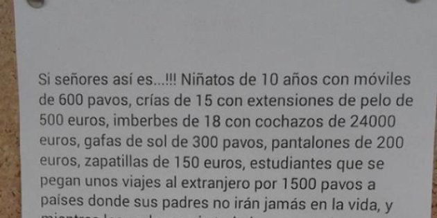 La carta viral sobre 'los niños malcriados' colgada en un ambulatorio gallego La carta viral sobre 'los niños malcriados' colgada en un ambulatorio gallego