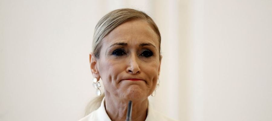 Cristina Cifuentes antes de anunciar su dimisión Cristina Cifuentes antes de anunciar su dimisión