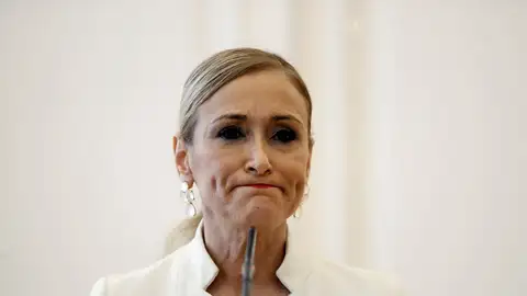 Cristina Cifuentes antes de anunciar su dimisión Cristina Cifuentes antes de anunciar su dimisión