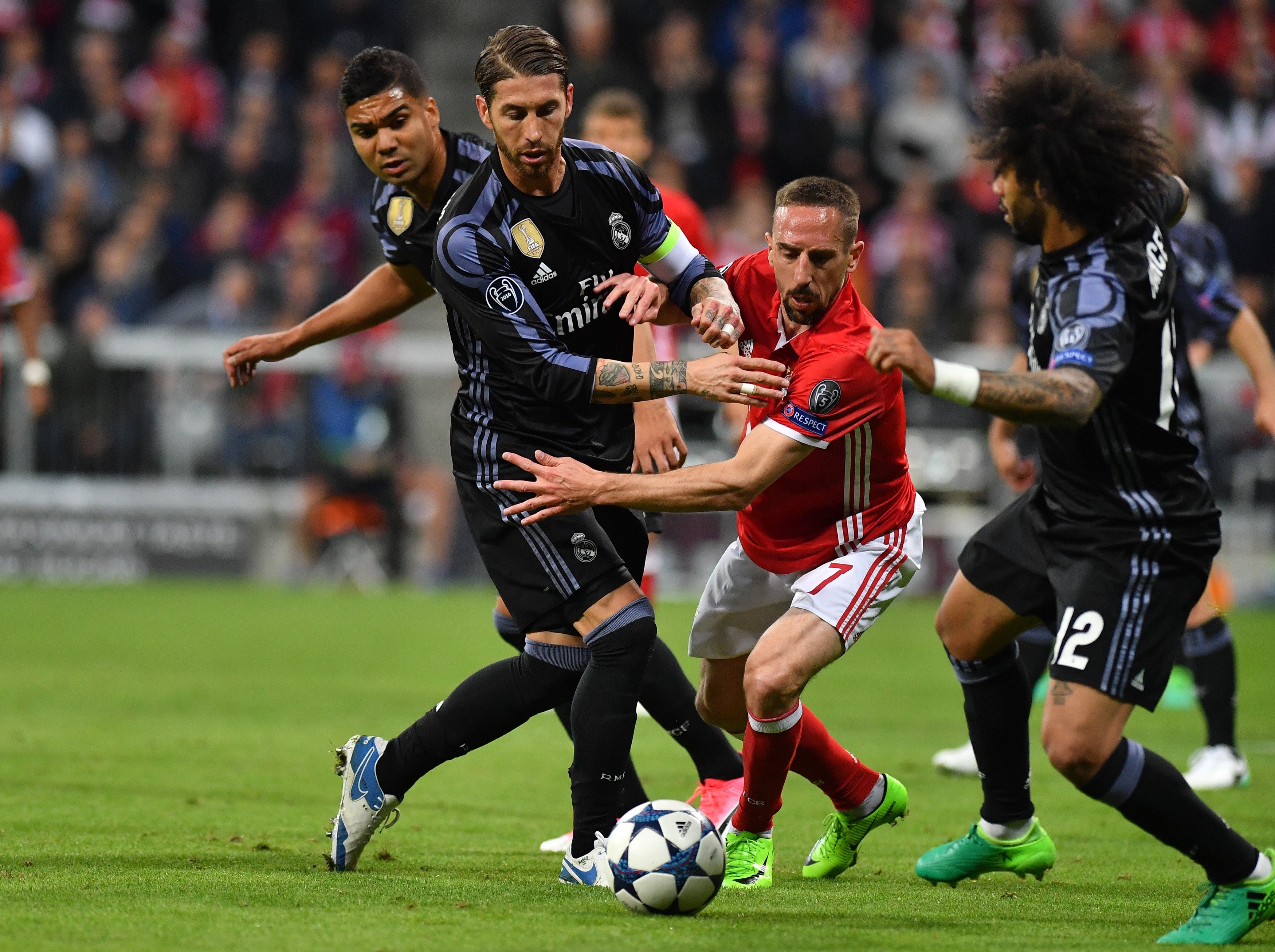 El Real Madrid vestirá de negro en el Allianz Arena ante el Bayern El Real Madrid vestirá de negro en el Allianz Arena ante el Bayern