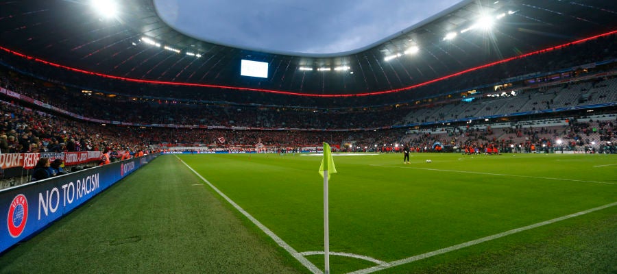 Panorámica del interior del Allianz Arena Panorámica del interior del Allianz Arena