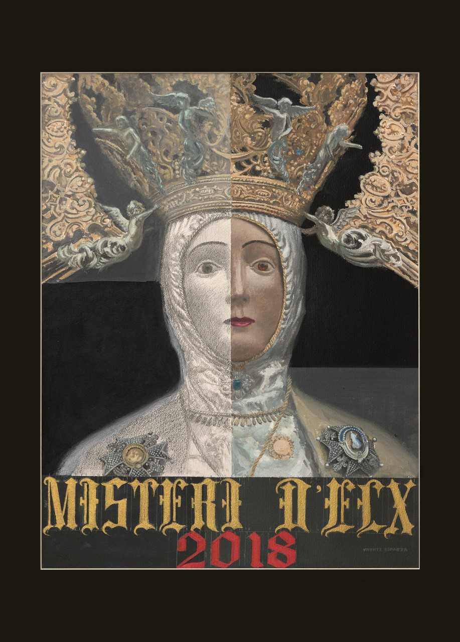 La cara de la Virgen de la Asunción, protagonista del cartel del Misteri d’Elx de 2018 La cara de la Virgen de la Asunción, protagonista del cartel del Misteri d’Elx de 2018
