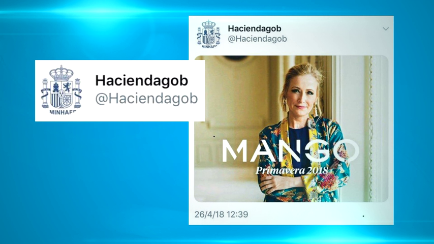 El ministerio de Hacienda investiga si su cuenta de twiiter ha sido hackeada tras la publicación de un meme de Cifuentes El ministerio de Hacienda investiga si su cuenta de twiiter ha sido hackeada tras la publicación de un meme de Cifuentes