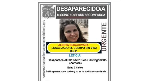  &Icirc;magen de b&uacute;squeda de la joven desaparecida en Castrogonzalo, Zamora