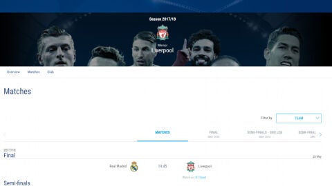 La UEFA da ganador al Liverpool