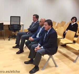 José Sepulcre, Antonio Rocamora y Juan Anguix, el día que declararon en la pieza de calificación del concurso de acreedores del Elche CF. José Sepulcre, Antonio Rocamora y Juan Anguix, el día que declararon en la pieza de calificación del concurso de acreedores del Elche CF.