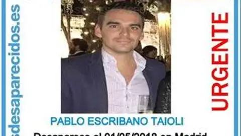 Desaparece Pablo Escribano Médico Residente en el Hospital Príncipe de Asturias