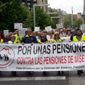 Manifestación por pensiones dignas en Zaragoza