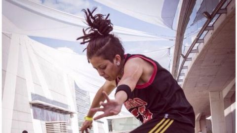 Paloma Pujol, campeona de freestyle con bal&oacute;n