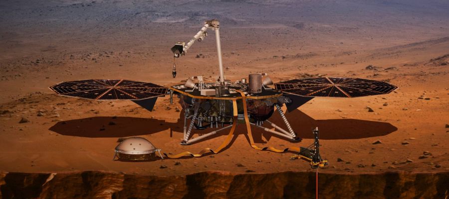 Reconstrucción de Insight en la superficie de Marte Reconstrucción de Insight en la superficie de Marte