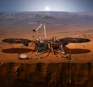 Reconstrucción de Insight en la superficie de Marte Reconstrucción de Insight en la superficie de Marte