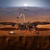 Reconstrucción de Insight en la superficie de Marte