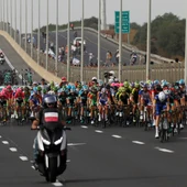 El pelotón en el Giro de Italia El pelotón en el Giro de Italia