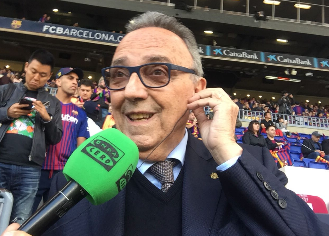 Joan Gaspart: "La gente se comporta de forma pacífica hoy, pero lo importante es el partido" Joan Gaspart: "La gente se comporta de forma pacífica hoy, pero lo importante es el partido"
