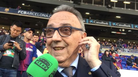 El expresidente del Bar&ccedil;a, Joan Gaspart. 