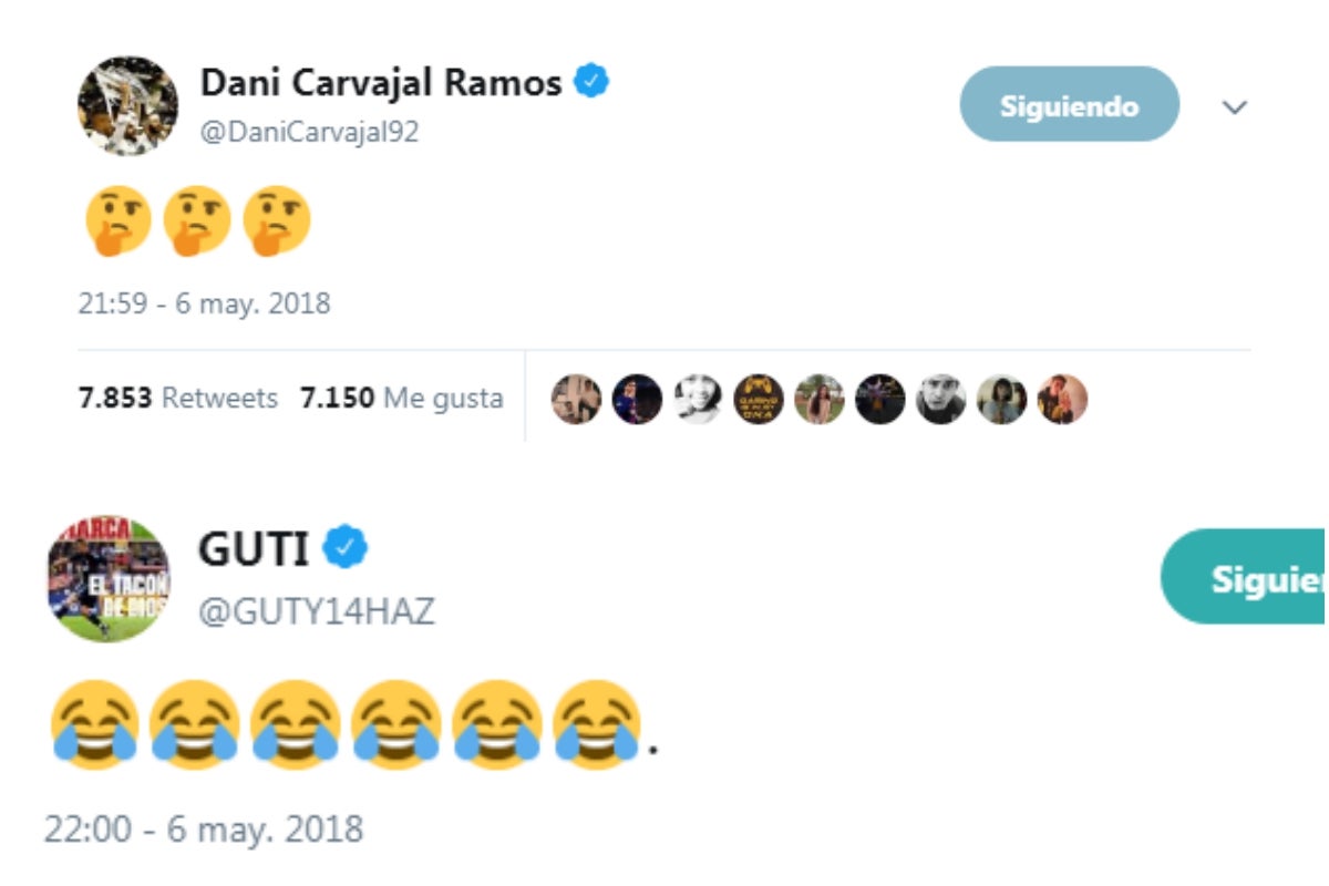 Las reacciones de Carvajal y Guti en el gol de Messi que supuso el 2-1 Las reacciones de Carvajal y Guti en el gol de Messi que supuso el 2-1