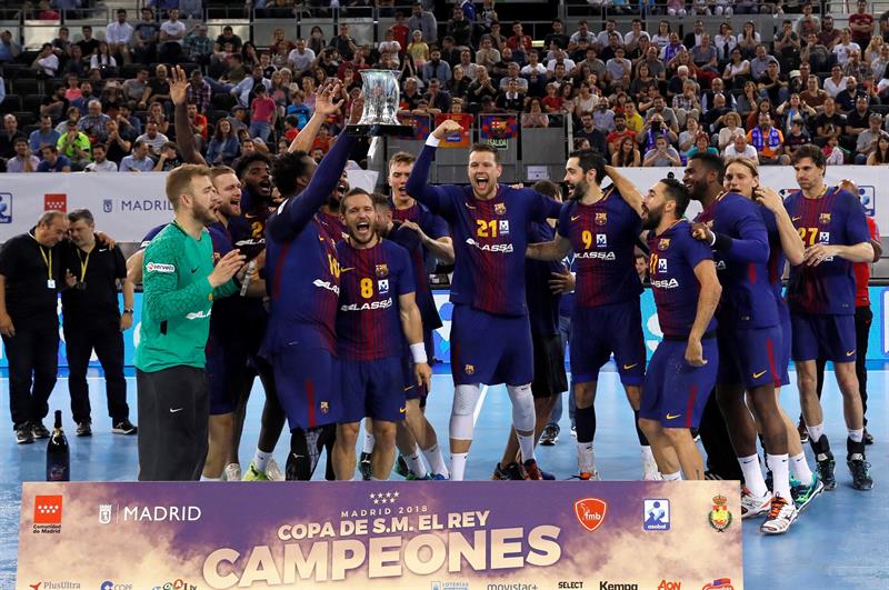 El Barcelona sigue intratable y logra su quinta Copa del Rey de balonmano de forma consecutiva El Barcelona sigue intratable y logra su quinta Copa del Rey de balonmano de forma consecutiva