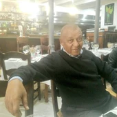 Ben Barek, consejero consultivo del Málaga CF en el Mesón Cantarrana Ben Barek, consejero consultivo del Málaga CF en el Mesón Cantarrana