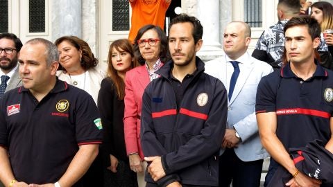 Manuel Blanco, Julio Latorre y Jos&eacute; Enrique Rodr&iacute;guez, los tres bomberos acusados de tr&aacute;fico de personas