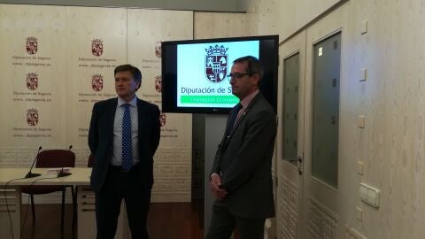 El presidente de la Diputaci&oacute;n, Francisco V&aacute;zquez, y el diputado de Promoci&oacute;n Econ&oacute;mica, Jaime P&eacute;rez.