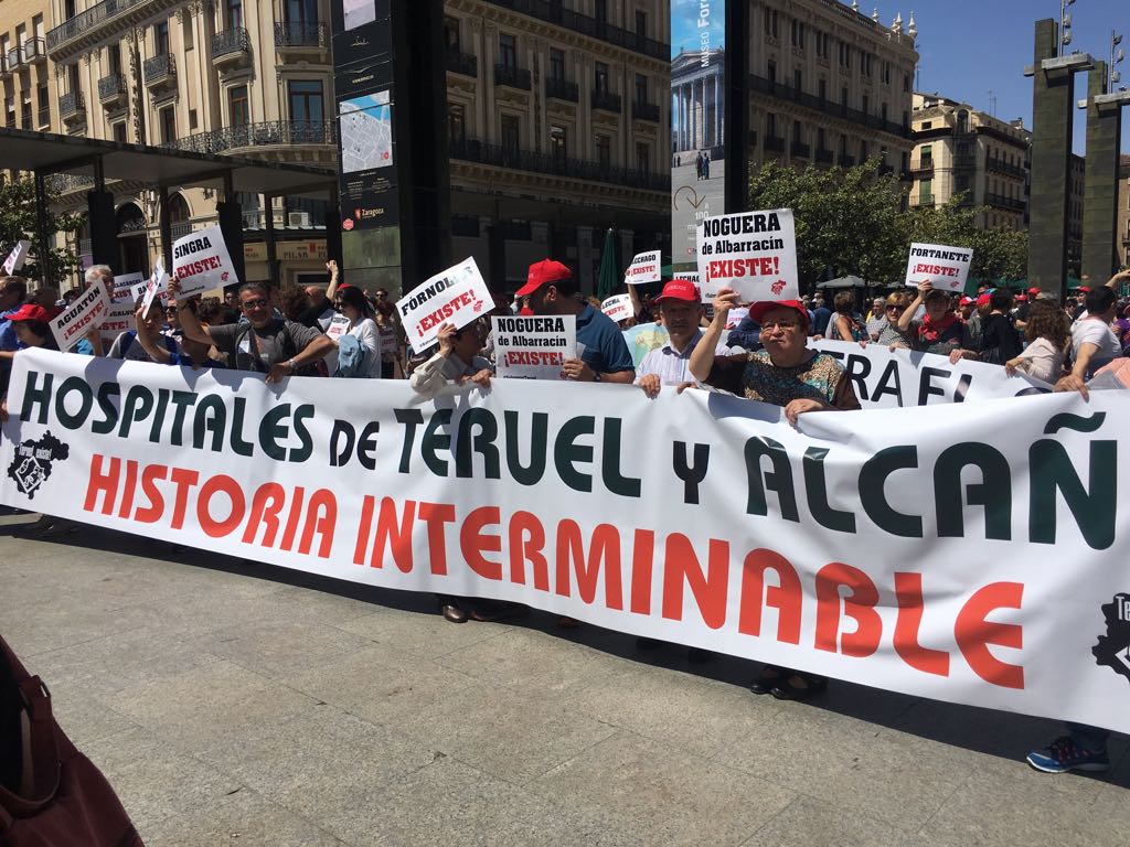 Teruel Existe satisfecha con la afluencia a la manifestación Teruel Existe satisfecha con la afluencia a la manifestación