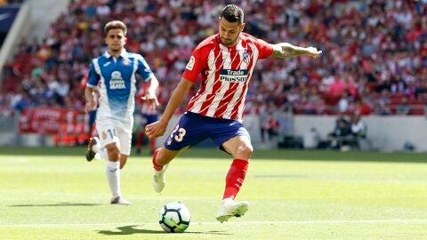 Vitolo dispara a porter&iacute;a en el partido ante el Espanyol