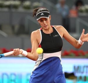 Garbiñe Muguruza, en acción ante Vekic Garbiñe Muguruza, en acción ante Vekic