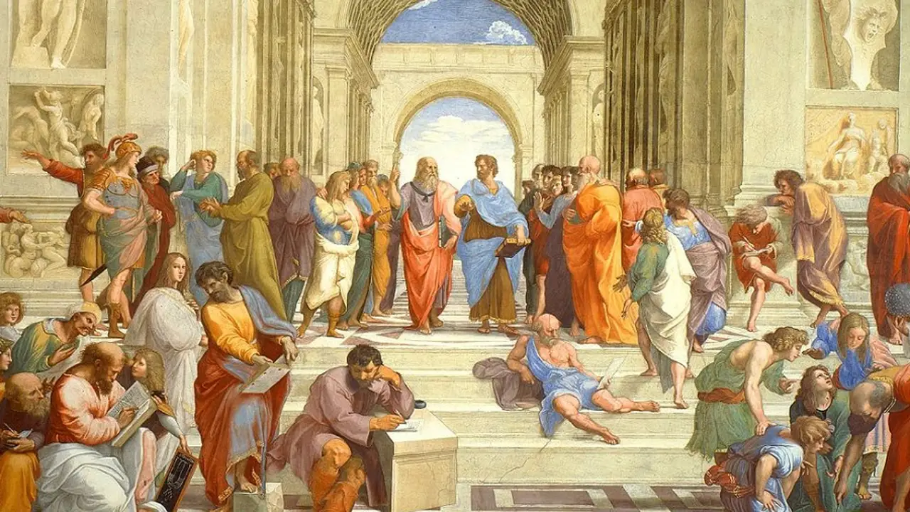La escuela de Atenas (Rafael Sanzio, Museos Vaticanos) La escuela de Atenas (Rafael Sanzio, Museos Vaticanos)