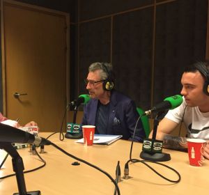De la Morena con Carlos Mouriño y Iago Aspas en El Transistor. De la Morena con Carlos Mouriño y Iago Aspas en El Transistor.