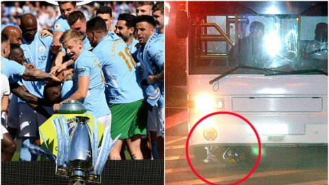 A la izquierda, el incidente del City