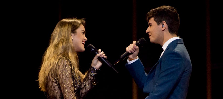 Amaia y Alfred en un ensayo de Eurovisión 2018 Amaia y Alfred en un ensayo de Eurovisión 2018